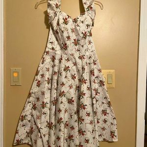Queen of Holloway 50s swing rockabilly halter dress UK size 12 Fits like USA 6
